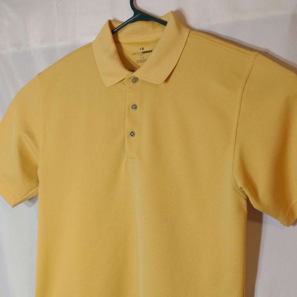 mens yellow grand slam golf shirt